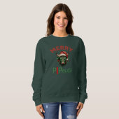 楽しい「Merry PIPmas Trading Bull Christmas Design」 スウェットシャツ (正面フル)