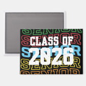 楽しい「Senior Class Of 2026」マグネット マグネット (正面/裏面)