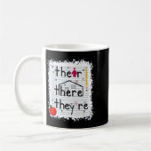 楽しい「Their There They Are」本 英文法 ティー コーヒーマグカップ (左)