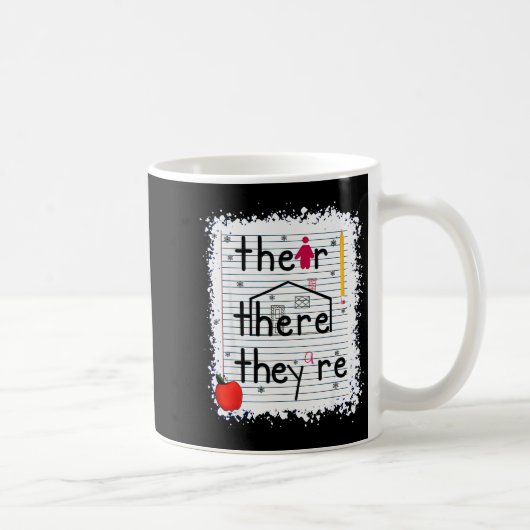 楽しい「Their There They Are」本 英文法 ティー コーヒーマグカップ (右)
