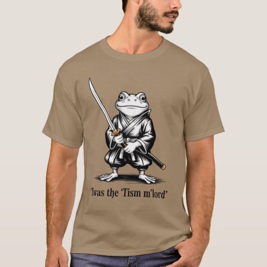 楽しい「'Tism M'Lord」のおかしな中世の騎士 Tシャツ (正面)