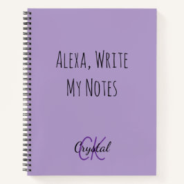 楽しいAlexaが私のノートを書いてくれるモノグラム ノートブック