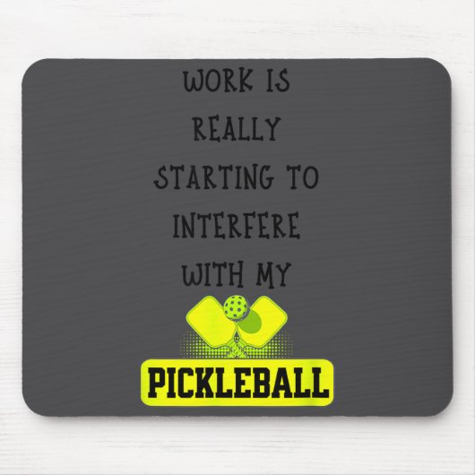 楽しいCkleball仕事の引用Ckleball愛好家オフィスジョーク マウスパッド (正面)