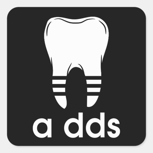 楽しいDDS歯科 スクエアシール (正面)