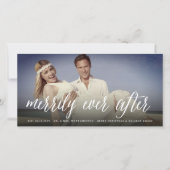 楽しいEver シンプル Afterス写結婚真 シーズンカード (正面)