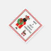楽しいFeliz Navidadパーティー スタンダードカクテルナプキン (角)