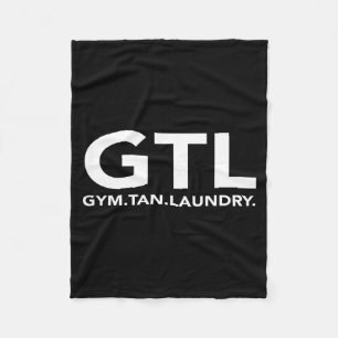 楽しいGTLギフト - ニュージャージー州の面白いジムの日焼け洗濯 フリースブランケット