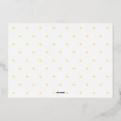 楽しいIntroフォイルベビー誕生の発表 箔シーズンカード (裏面)