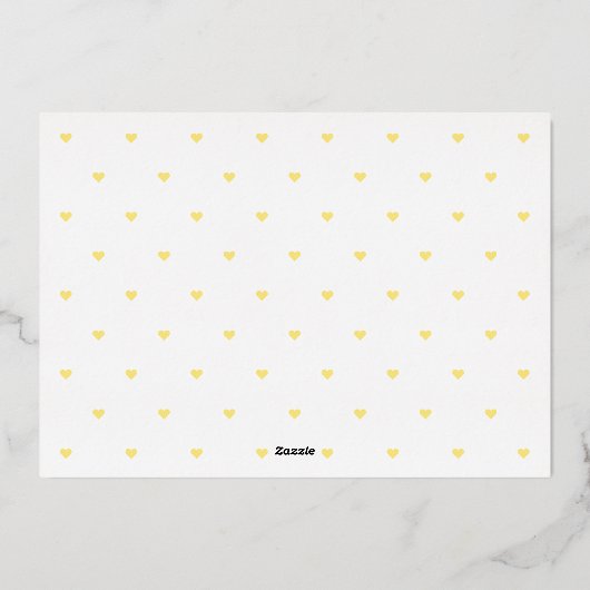 楽しいIntroフォイルベビー誕生の発表 箔シーズンカード (裏面)