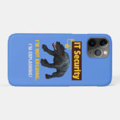 楽しいITセキュリティの技術ユーモアデザイン Case-Mate iPhoneケース (裏面(横))