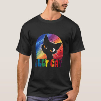 楽しいLGBTアライ 猫 レインボー ゲイプライド 男女兼用 Tシャツ