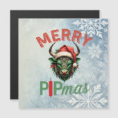 楽しいPIPマス取引ブルクリスマスデザイン - ユニーク (正面/裏面)