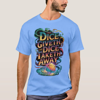 楽しいRPGボードゲームサイコロギブズダイスアウェイ Tシャツ