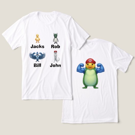 楽しいTシャツ トライブレンドTシャツ (デザイン正面&裏面)