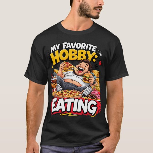 楽しいTシャツ 食べ物好き 良い食べ物 良い気分 良い Tシャツ (正面)