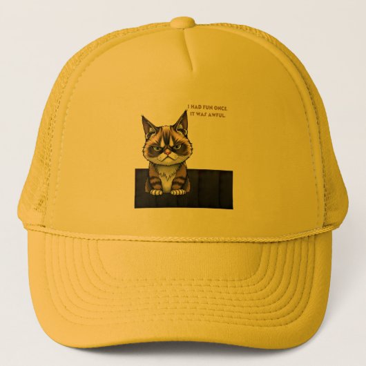 楽しかったことが一度だけあった。最悪だった キャップ (正面)