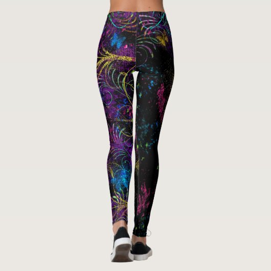 楽しくおもしろいモダンポジカラフルグレンギー様 レギンス (裏面)