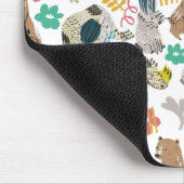 楽しくお洒落再生された芸術動物 マウスパッド (コーナー)