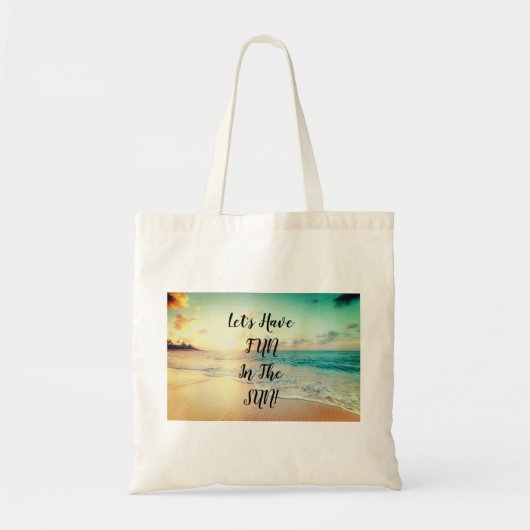 「楽しくしようぜ！」 トートバッグ (正面)