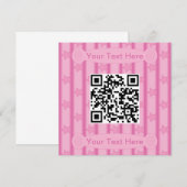 楽しくておしゃれなスターユーアーキューコード 招待状 (正面/裏面)