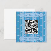 楽しくておしゃれなトラックのQRコード 招待状 (正面/裏面)