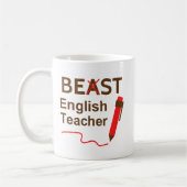 楽しくてお茶目な英語教師 コーヒーマグカップ (左)