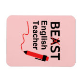 楽しくてお茶目な英語教師 マグネット (横)