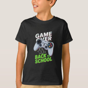 楽しくてゲームオーバーな学校再開のおもしろい初日の学校 Tシャツ