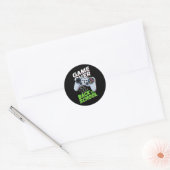 楽しくてゲームオーバーな学校再開・初登校 ラウンドシール (封筒)