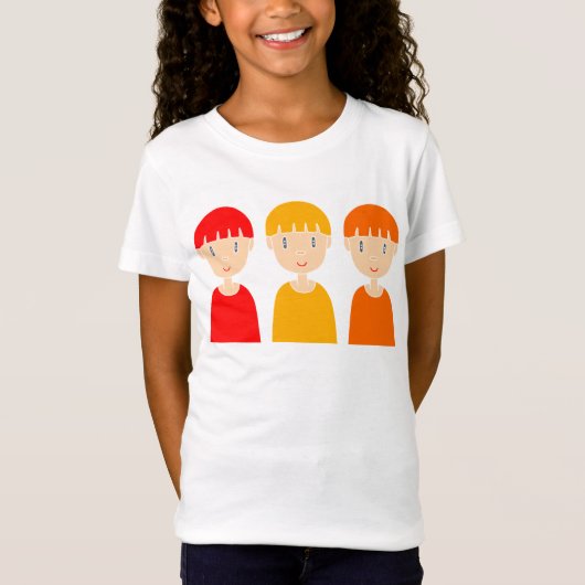 楽しくてポップな子供たち Tシャツ (正面)