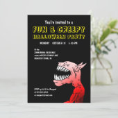 楽しくて怖いハロウィンパーティーの招待状 招待状 (スタンド正面)