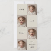 楽しくて明るいコラージュ写真のクリスマス (正面)