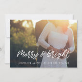 楽しくて明るいモダンなタイポグラフィ写真 シーズンカード (正面)