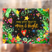 楽しくて明るい!「Inspirivity」窓用ステッカー ウィンドウサイン (シート2)