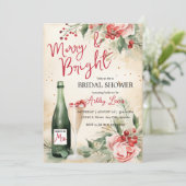 楽しくて華やかなクリスマス・ブライダルシャワーブランチ 招待状 (スタンド正面)