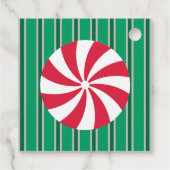 楽しくて豪華なクリスマス ペッパーミント キャンディ フェイバータグ (裏面)