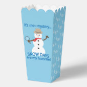 楽しくて豪華な雪男探偵の雪の日ポップコーン フェイバーボックス (正面)