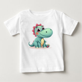 楽しくて遊び心のある恐竜デザインのTシャツ（男の子＆女の子向け） ベビーTシャツ
