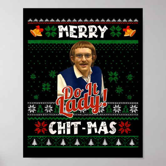楽しくやろう Chit-mas クリスマス・ミーム ポスター (正面)