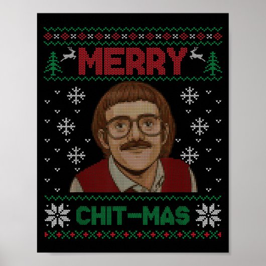 楽しくやろう Chit-mas クリスマス Xmas  ポスター (正面)