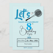 楽しくスマッシュ! 招待状 (正面/裏面)