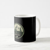 楽しくハイキング、無事に帰宅 ヴィンテージ 登山グッズ コーヒーマグカップ (正面右)
