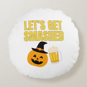 楽しくハロウィンを盛り上げる面白いスロー枕 ラウンドクッション