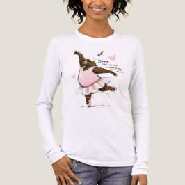 楽しくバレエを踊るクマのイラスト Funny Ballet Bear トライブレンドTシャツ