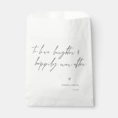 楽しくミニマルいつも結婚披露宴を愛する フェイバーバッグ (正面)