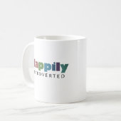 楽しく内向きのコーヒーマグ コーヒーマグカップ (正面左)