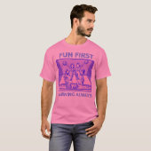 楽しく学ぶがモットーな先生 Tシャツ (正面フル)