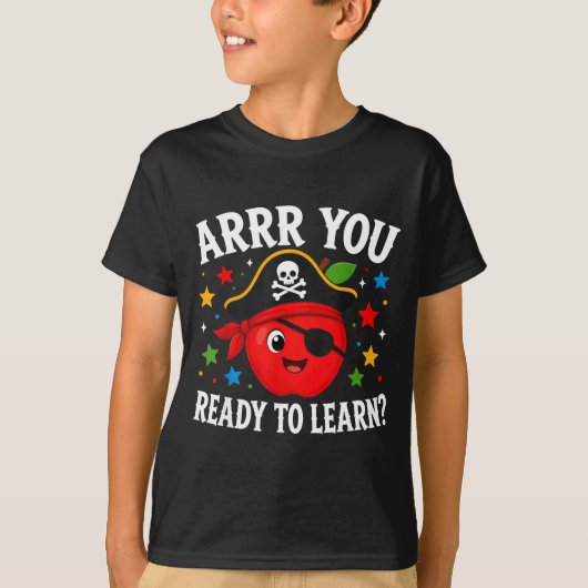楽しく学ぶ準備はできてる?面白い先生の学校再開 Tシャツ (正面)