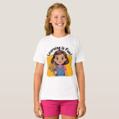 楽しく学ぼう Tシャツ (正面フル)