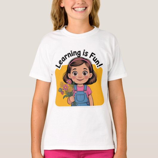楽しく学ぼう Tシャツ (正面)